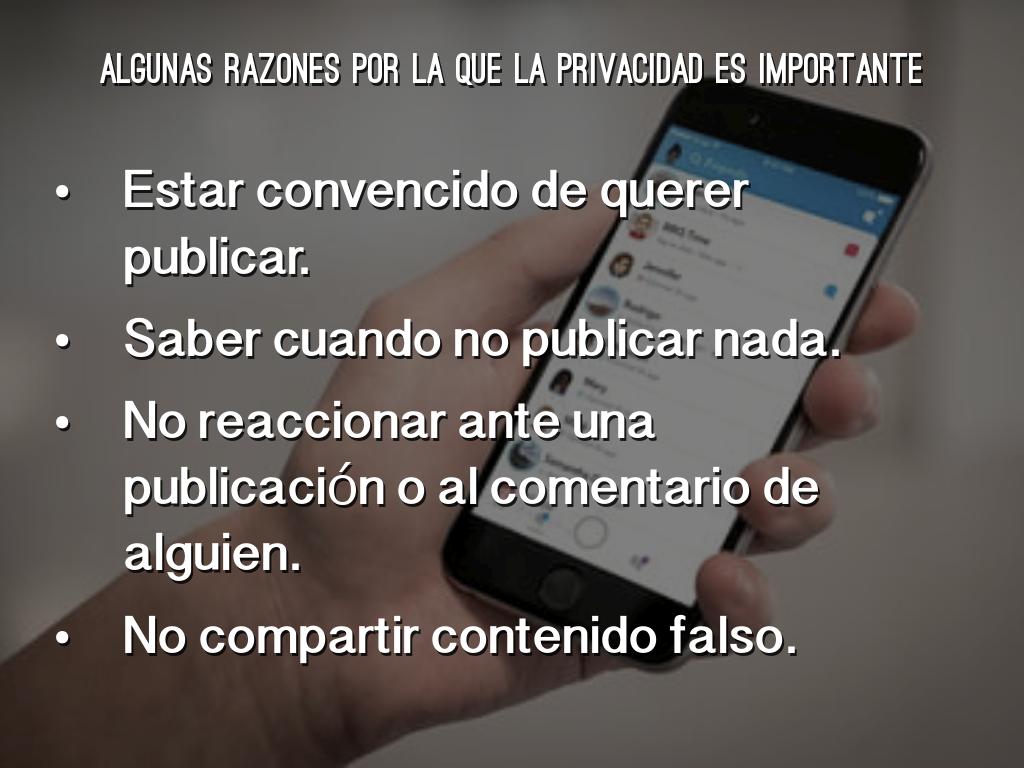 Comparte con cuidado 