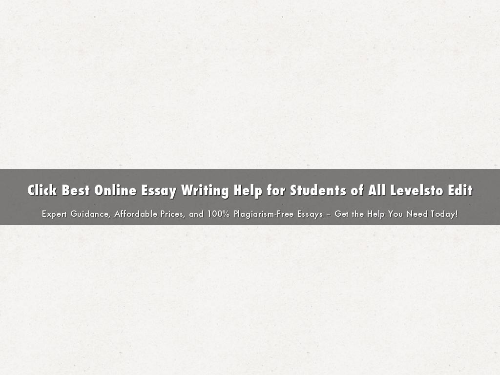 Click Best Online Essay Writing Help for Students of All Levels