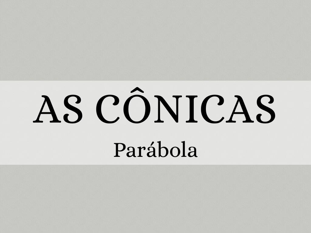 Cônicas 