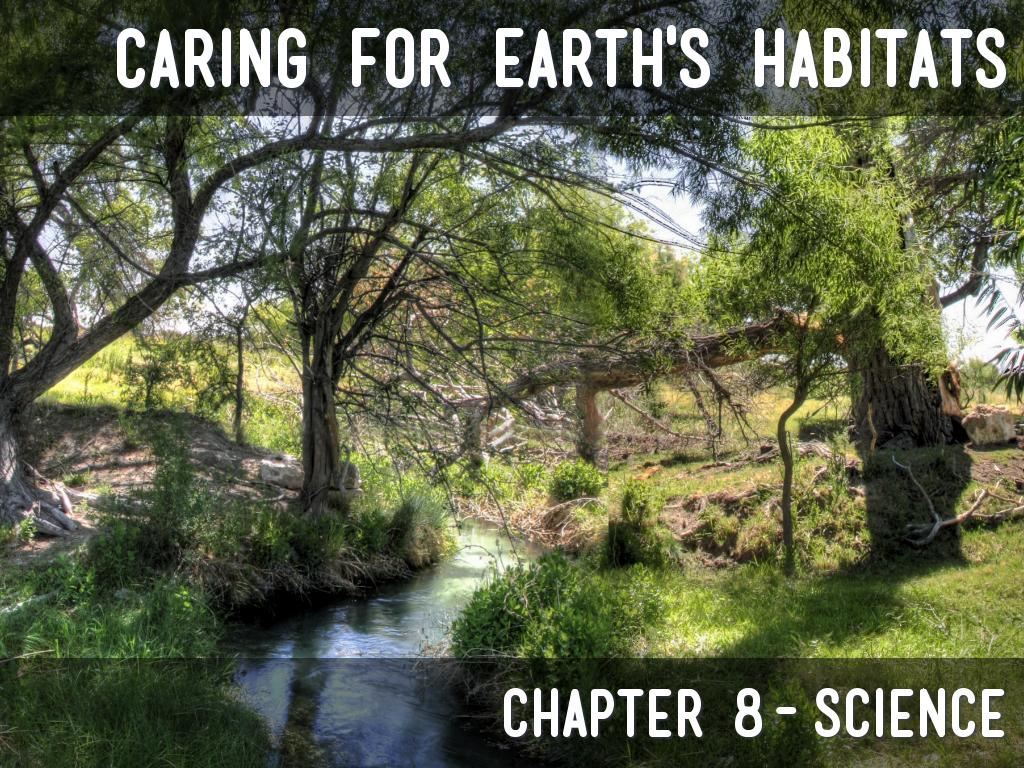 Caring for earth's habitats