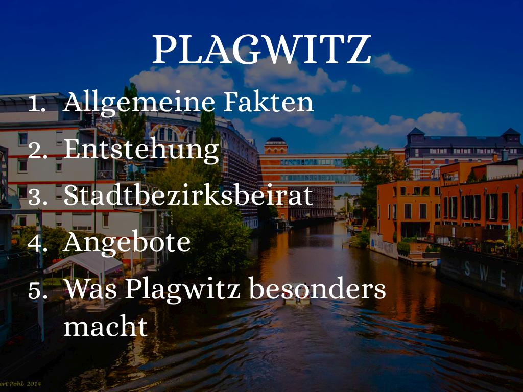 Präsentation Plagwitz