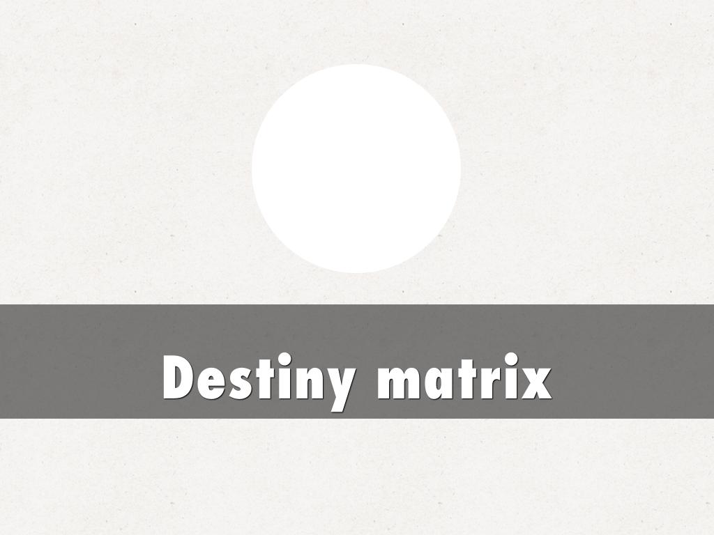Destiny Matrix