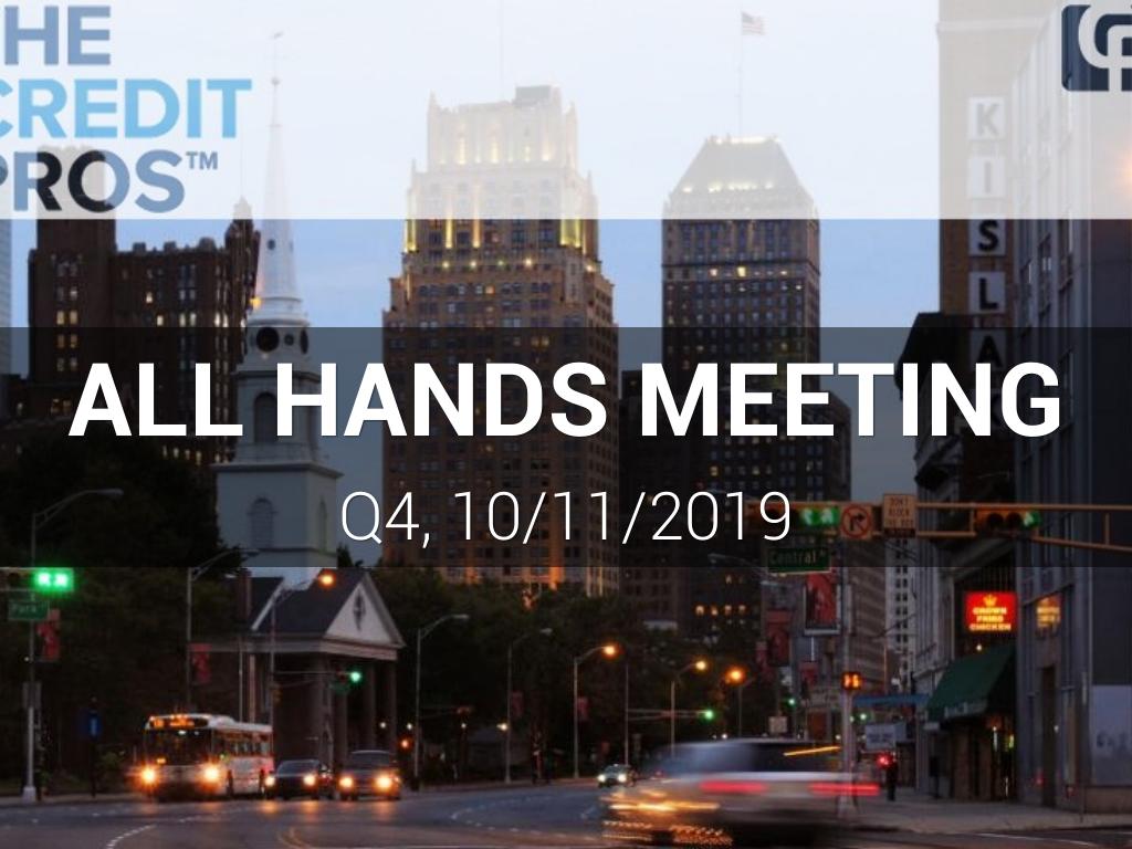 All Hands Meeting Q4 2019