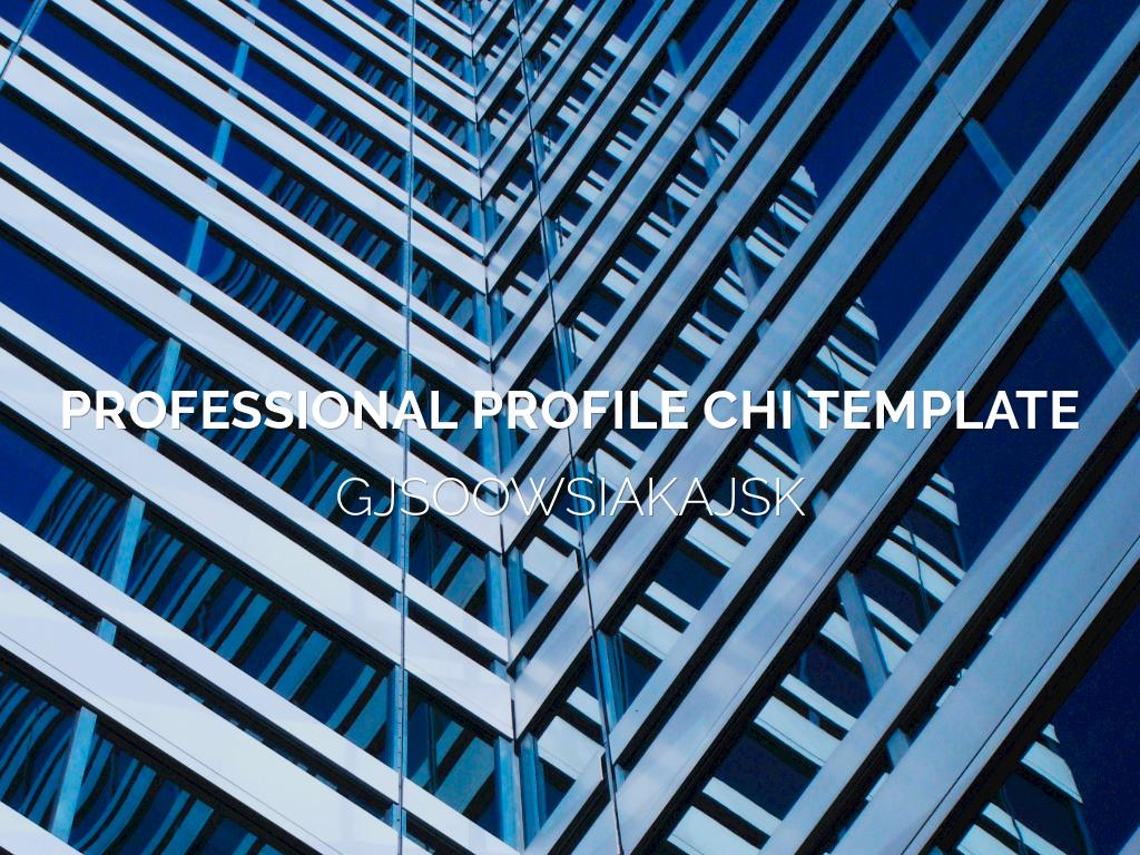 Copia de Professional Profile Template