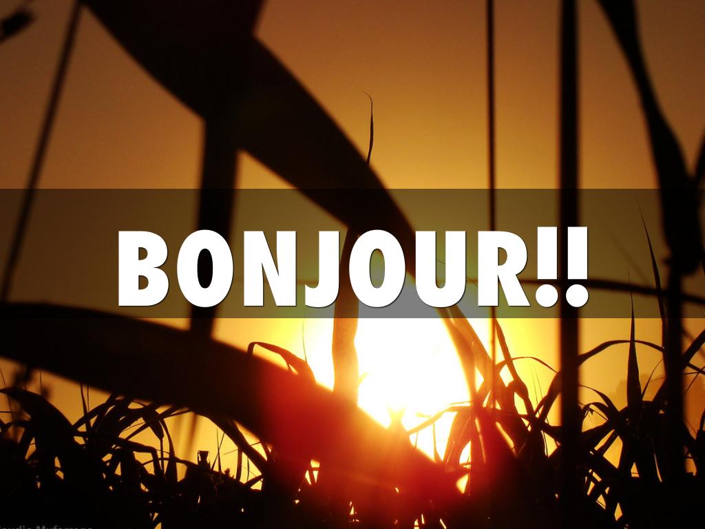 BONJOUR!!