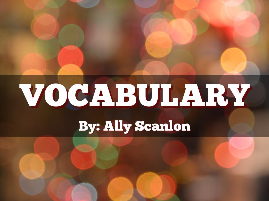Vocabulary