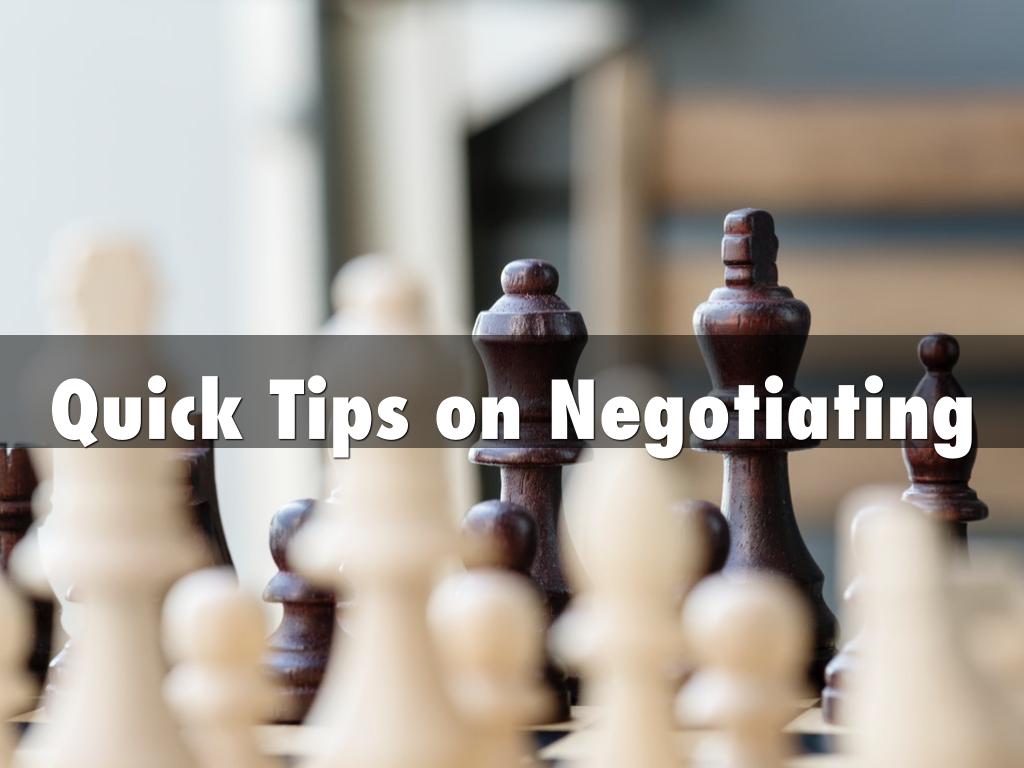 Quick Tips on Negotiating